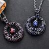 Retro Round Diamond-encrusted Long Women's Atmosphere Versatile Crystal Sweater Chain Design Sense