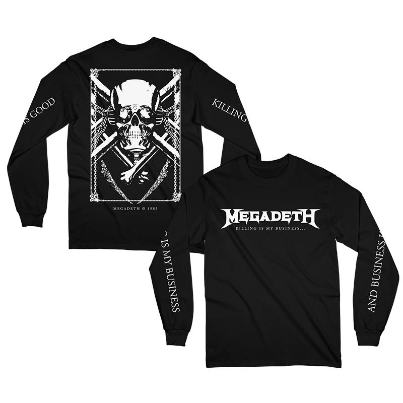 Тяжелый Металл Гиганты Критикуют Металл Megadeth Панк Рок Американская Футболка с Длинным Рукавом Осень Мужская Мода Топ L