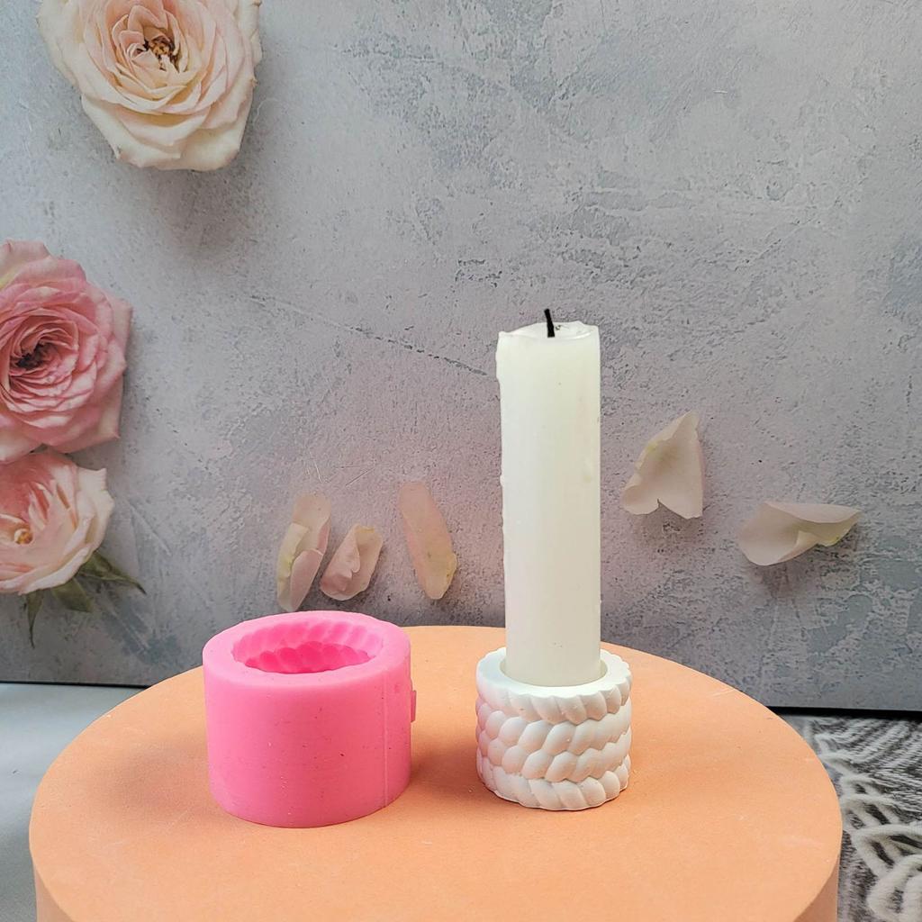 Handwerk Kerzenständer Formen Silikon DIY 3D Kerzenständer Güsse Handgemachtes Geschenk Ton Handwerk Dekorationen Formen