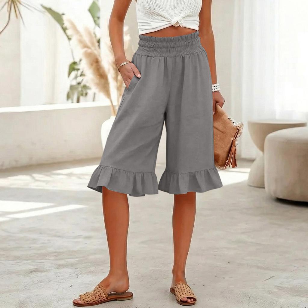 Damen Palazzo-Hose, Sommer, lässig, fließend, weites Bein, Strand, Reisen, Urlaub, Outfits
