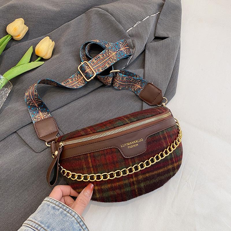 

Сумка женская зимняя новинка 2024 года сумка через плечо модная трендовая сумка через плечо сумка-цепочка облако цветок поясная сумка нагрудная сумка красный