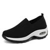 Style Of Sporty Mother Shoes Breathable Footwear Middle-Aged Mesh Sports Shoes Casual Thick Sole Height-Enhancing Shaking Shoes