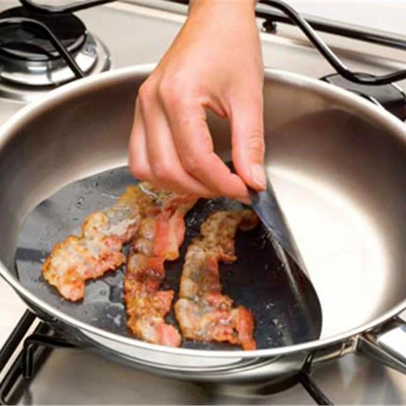 2Pcs Non-stick Round Heat-resistant Liner for Frying Pan 24CM Food Grade Non-stick Frying Pan Mat