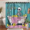 a single whimsical shower curtain featuring -   With Hooks Waterproof Mildew Proof Easy Install Washable