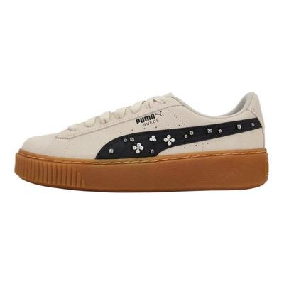 Suede Platform Comfortable Fashion Versatile Low-Top Sneakers Women Sneakers Almond 400832-02