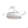 Ceiling Fan with LED Light and 4 Retractable Blades Keteez White 72 W Ø49-104 Cm FAN
