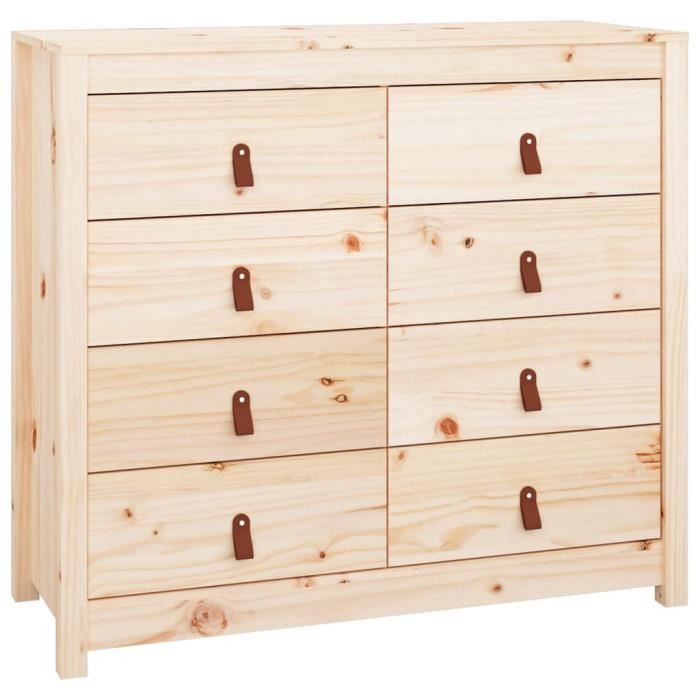 821769 vidaXL Armoire latérale 100x40x90 cm Bois de pin massif