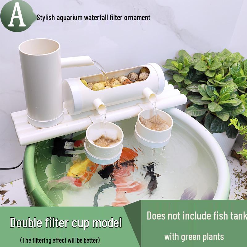 

Круглый керамический аквариумный водопадный фильтр и аэратор украшение