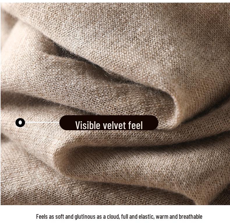 2025 Men's Polo Wool Short Sleeve Lapel Sweater - Spring/Autumn Fashion