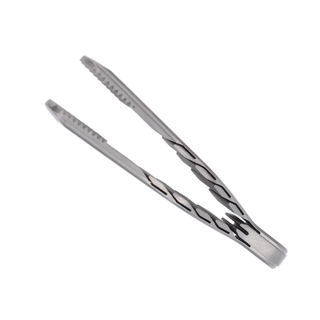 Mini Keychain Tweezer TC4 Ti Alloy Portable Pocket EDC Small Tweezer Outdoor Gadget with Key Ring for Camping