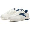 Anta Fabric Synthetic Leather Trendy Versatile Non-Slip Shock Absorption Low-Top Skate Shoes Men Sneakers White Blue 112438016R-2