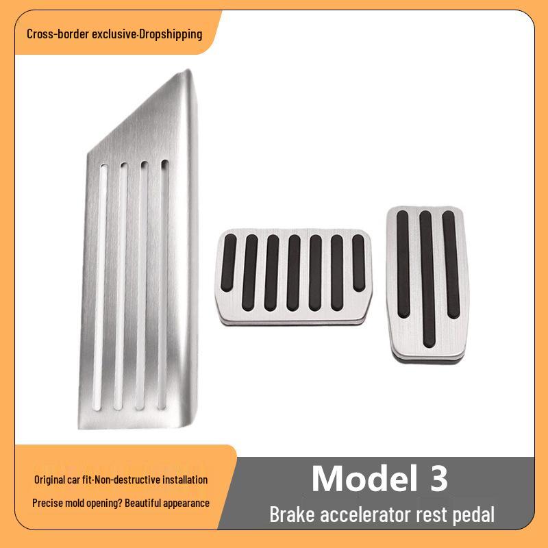 Tesla Model 3/Y/3+ Stainless Steel Brake & Accelerator Pedal Accessories