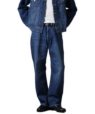 Nano Universe Lee 101 Jeans til Størrelse S (Bestilt) Mænds (110), Blå, 670-5127133