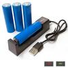 Universal 1 Slot Lithium Battery USB Charger Adapter Smart Charging for Rechargeable Batteries 18650 26650 14500 10440 Charger