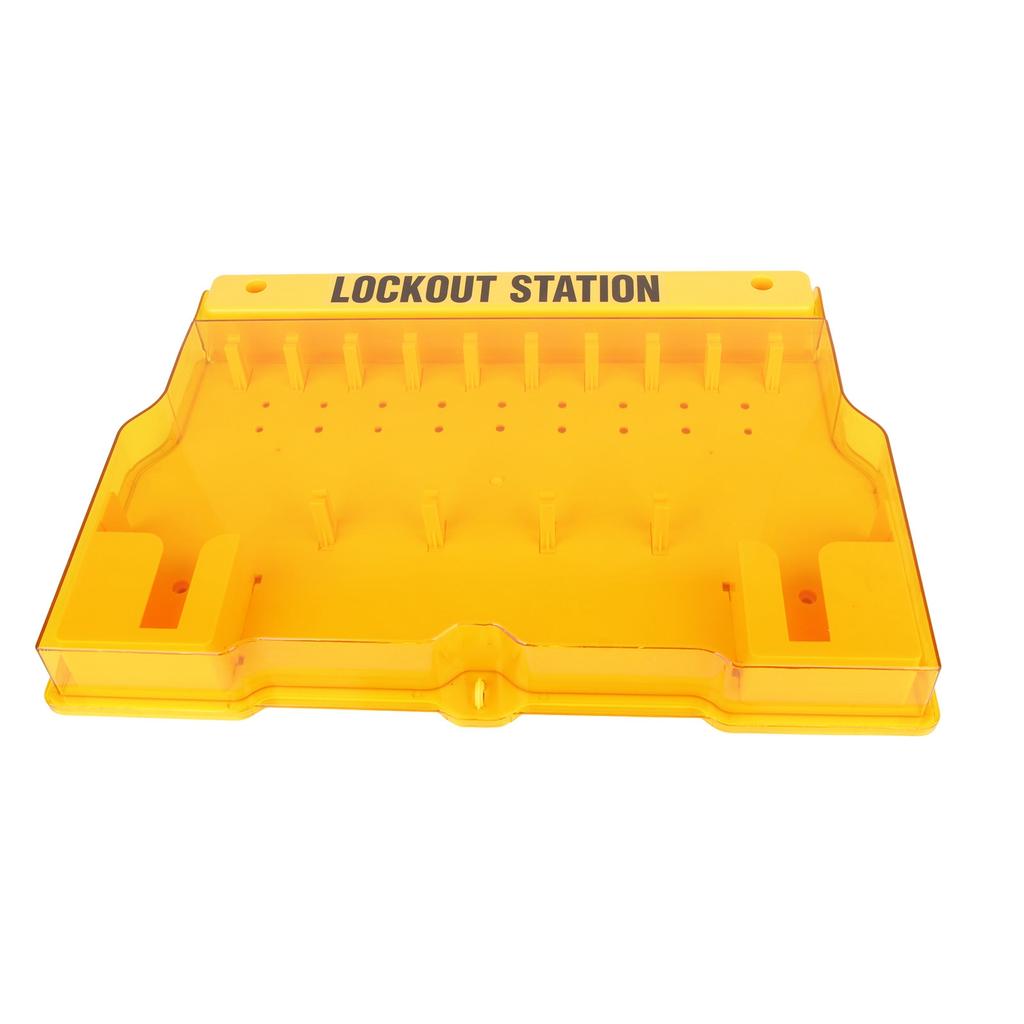 Lockout Tagout Station Durable Visualization Management Lockout Station with Cover for Lockout Safety Supply