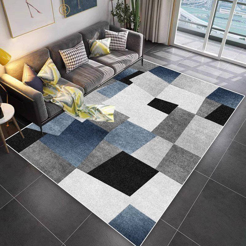 Luxury Geometric Sofa Non-slip Rugs Decoration Home Modern Washable Living Room Carpet Lounge Coffee Tables Balcony Floor Mats