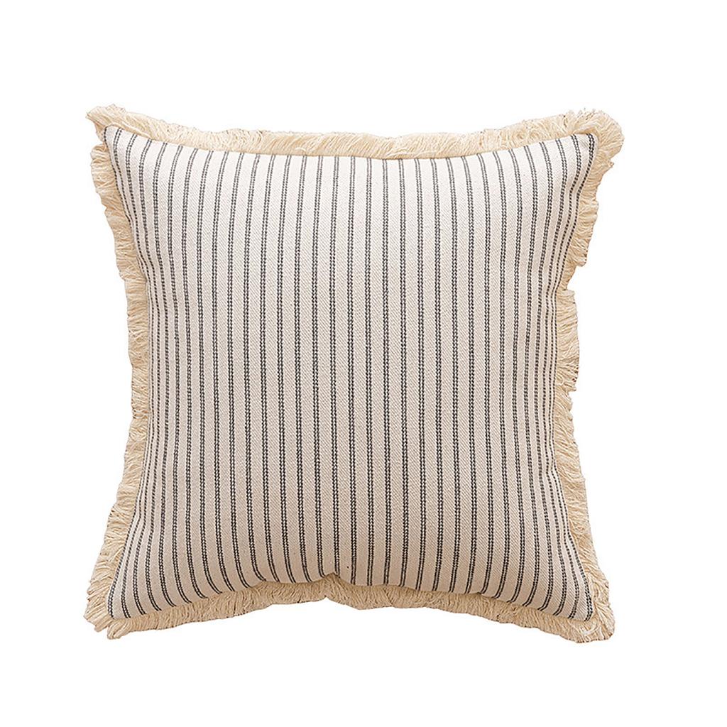 Double Sided Striped Decorative Pillowcase (pillow Core Not Included)