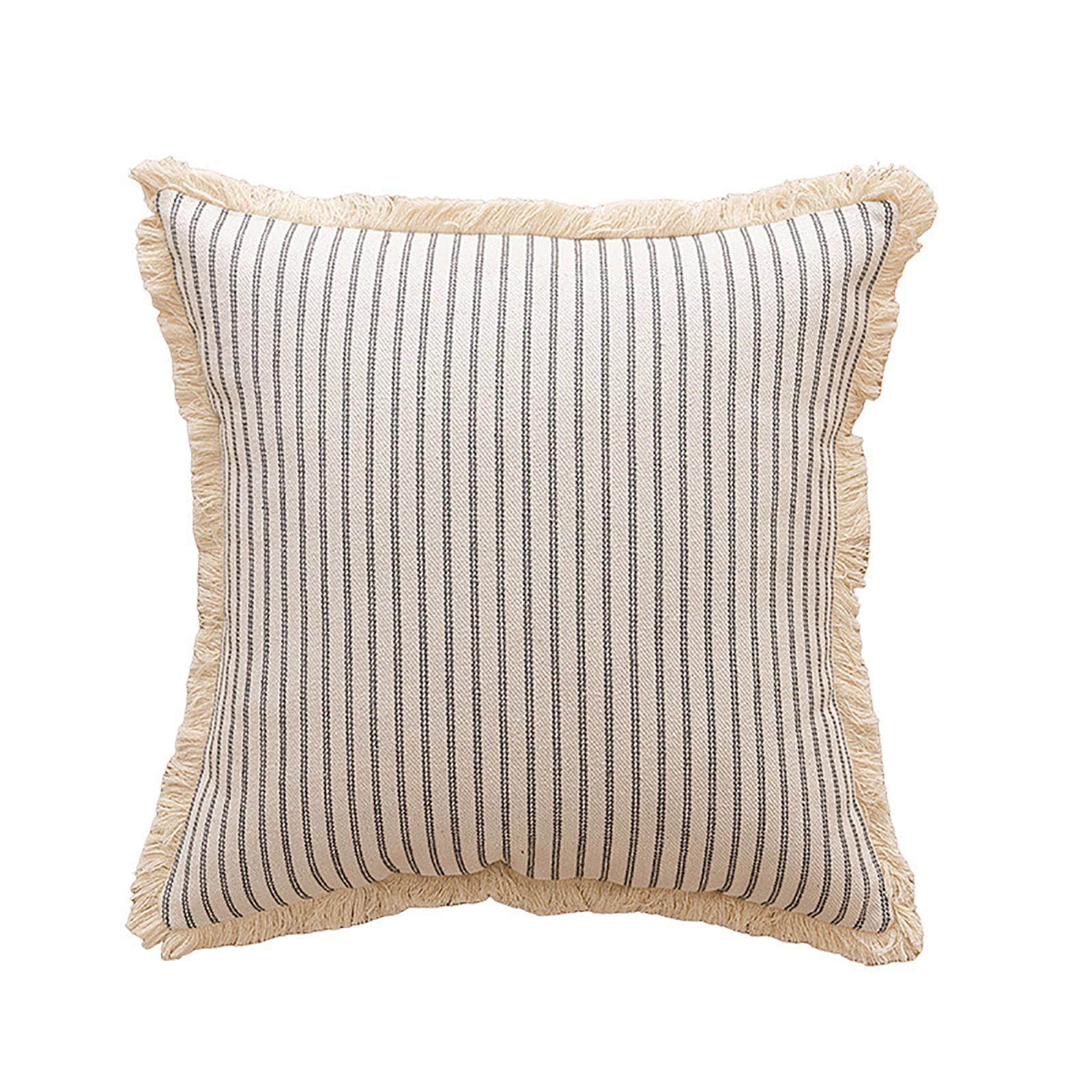 

Double Sided Striped Decorative Pillowcase (pillow Core Not Included) One Size