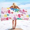 1pc Flamingo Print Towel Sports Quick-Drying Super Absorbent Camping Towel Super Soft Lightweight Gym Swimming Yoga Beach Towel
