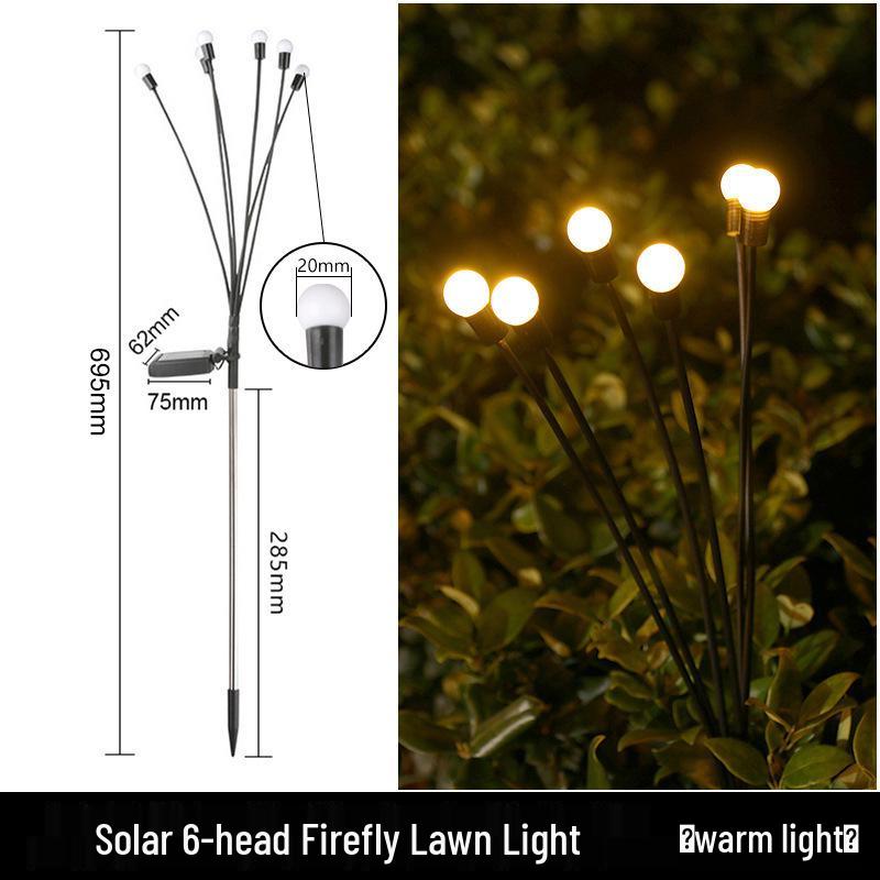 Waterproof Solar Firefly Courtyard Lights for Garden and Villa Decor