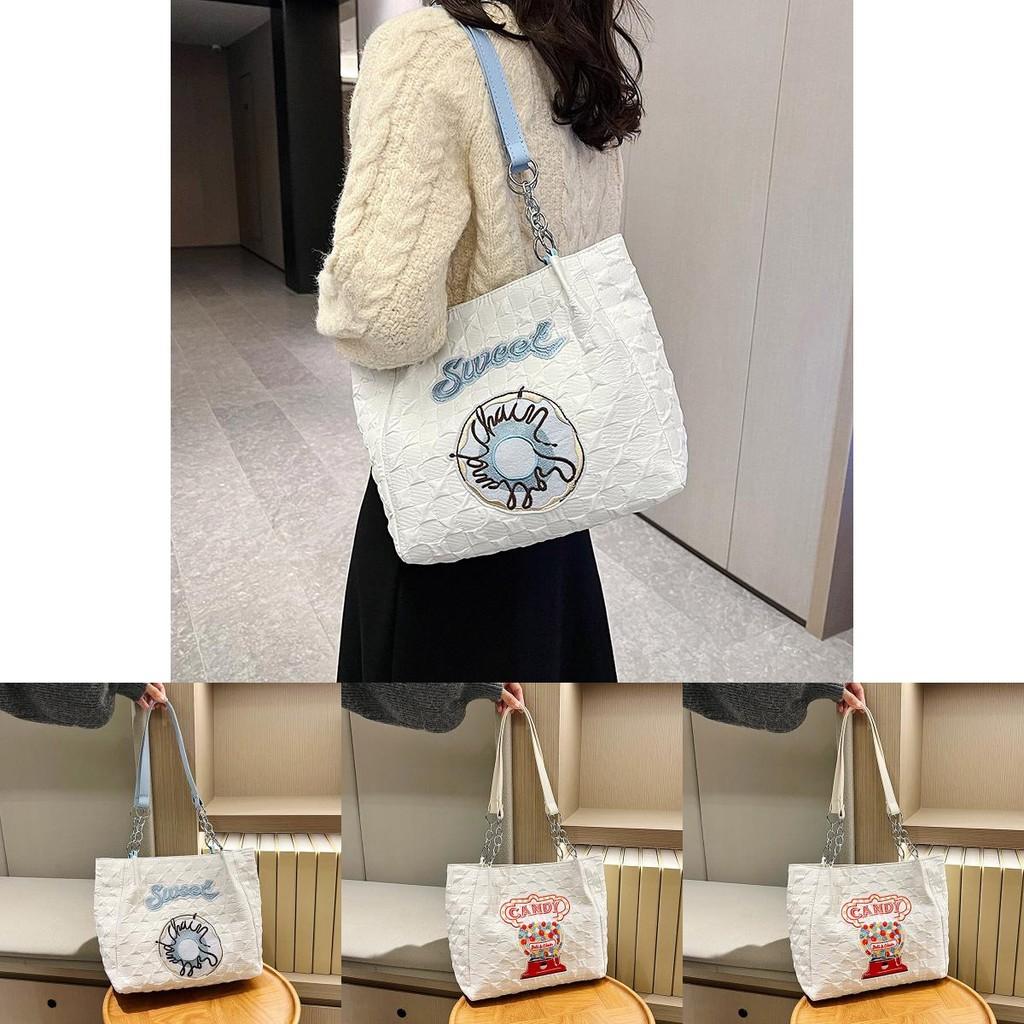 Stylish Canvas Shoulder Bag For Women With Spacious Design And Trendy Fall Colors