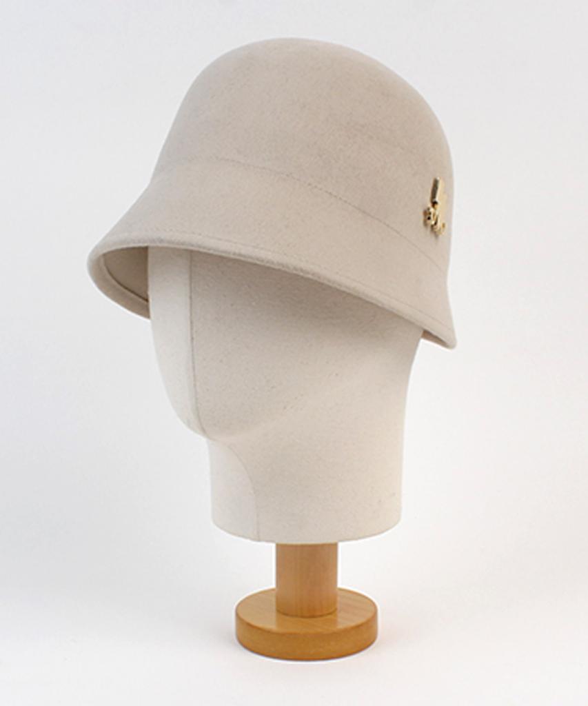 Yunibeosyeolkemiseuteuli French Wool Ivory Drop Bucket Wool Bucket Hat