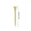 50 PEZZI Bastoncini da Golf in Legno di Bambù 4 Misure 42mm/54mm/70mm/83mm Porta Palline da Golf Accessori da Golf per Allenamento