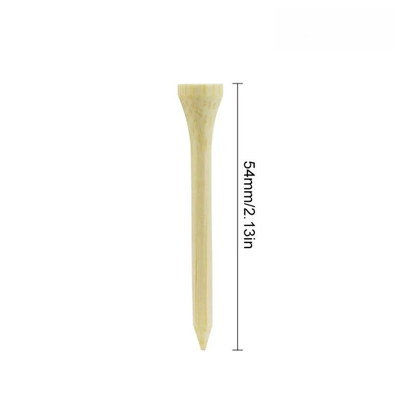 

50PCS Bamboo Wooden Golf Tees 4 Sizes 42mm/54mm/70mm/83mm Golf Ball Holder Training Golf Accessories 5.4cm-5PCS