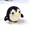 1PC Penguin Crochet Kit DIY Amigurumi Penguin Hook Set with Instruction Manual And Video Tutorial Color May Vary