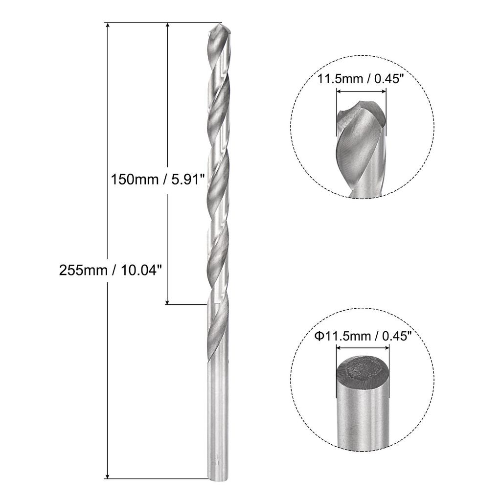 200/250/300mm Twist Drill Bits 6.2/7/8/9/10/11/12/13/14/15/16mm High-Speed Steel Extra Long Drill Bit
