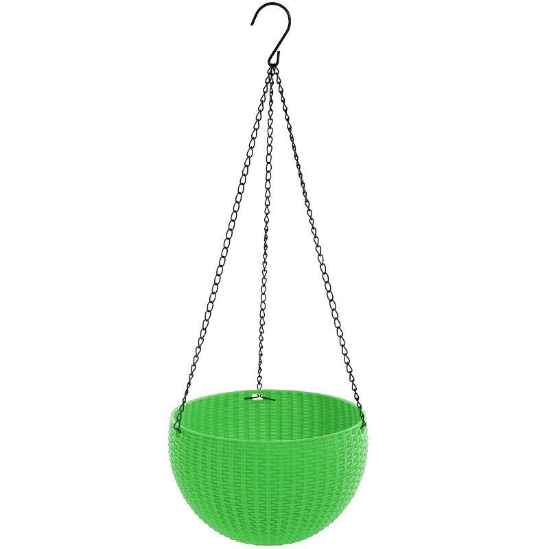 Resin Hanging Plant Pots Basket Plant Hang Flower Pot Hanger Outdoor Hanging Pot Holder Basket For Wall Decoration Garden