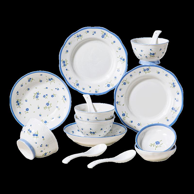 Hao Ai Jia Landai 14-Piece Ceramic Dinnerware Set