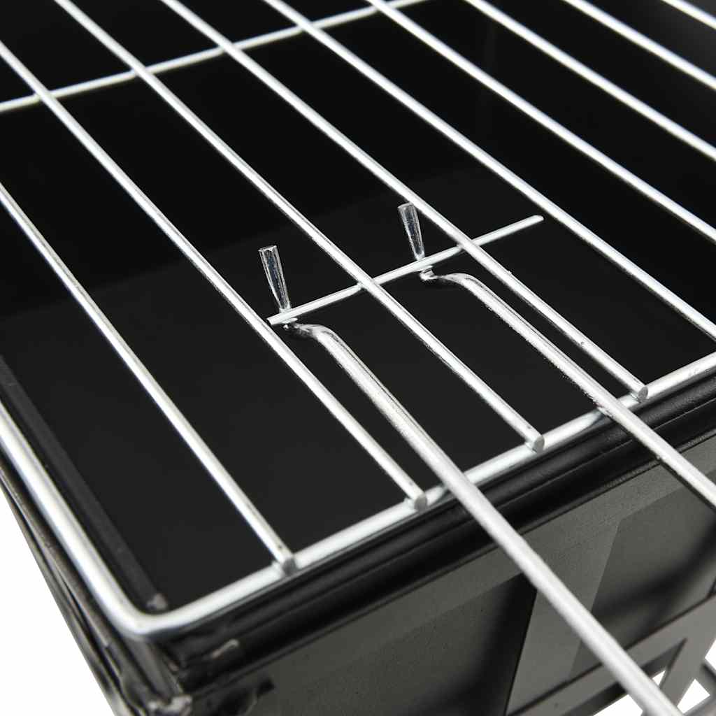 2 in 1 Fire Pit and Grill 34 x 34 x 48 cm Steel