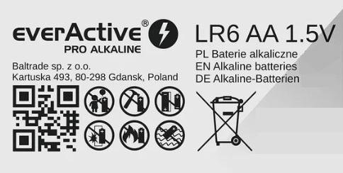 Aa / Lr6 Alkaline Batteries - 4 Pcs.