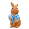 Handcrafteds Easters Bunnys Resins Figurine for Festive Home Decoration and Seasonal Celebration