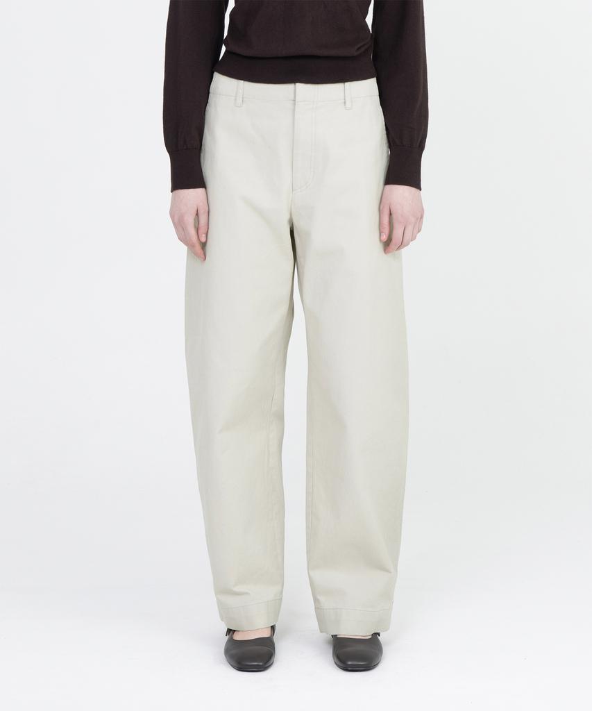 Beulaunyadeu W Washed Field Pants, Ecru