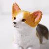 8Pcs Resin Corgi Figurines Sculpture Funny Small Dogs Statue Animal Dashboard Ornaments for