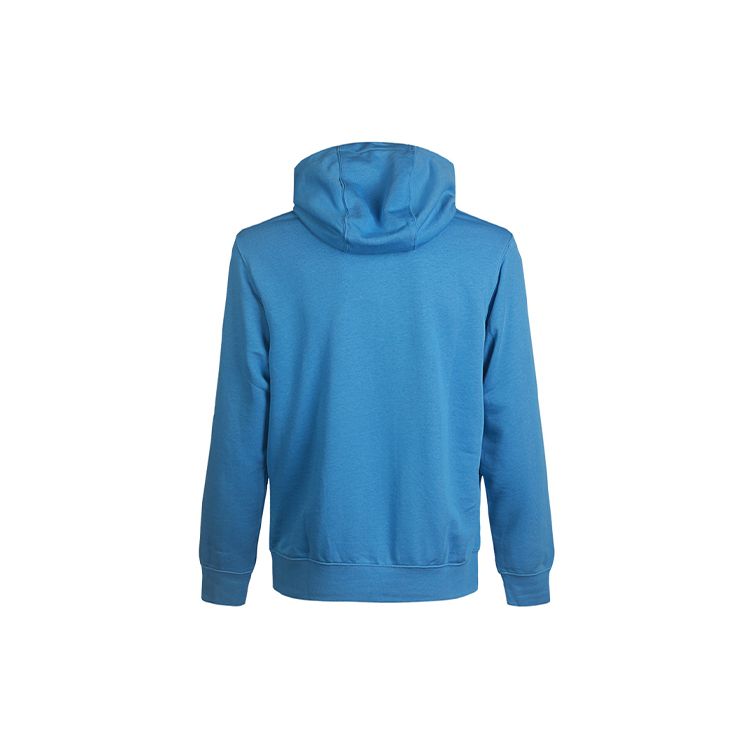 Nike Sportswear Logo Print Pullover Hoodie Men Tops Blue CZ9129-461