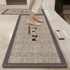 Kitchen floor mat, absorbent, oil-absorbing, non-slip, simple, cuttable, easy-to-clean diatomaceous earth mat.