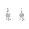 Simple Alloy Long Wing Stud Temperament Feather Earrings Silver Wings Shape Elf Ear Cuff Earrings Jewelry Accessories Gifts
