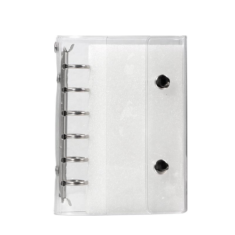 A6/A7 Double Buckle PVC Transparent Binder Planner with Detachable Shell