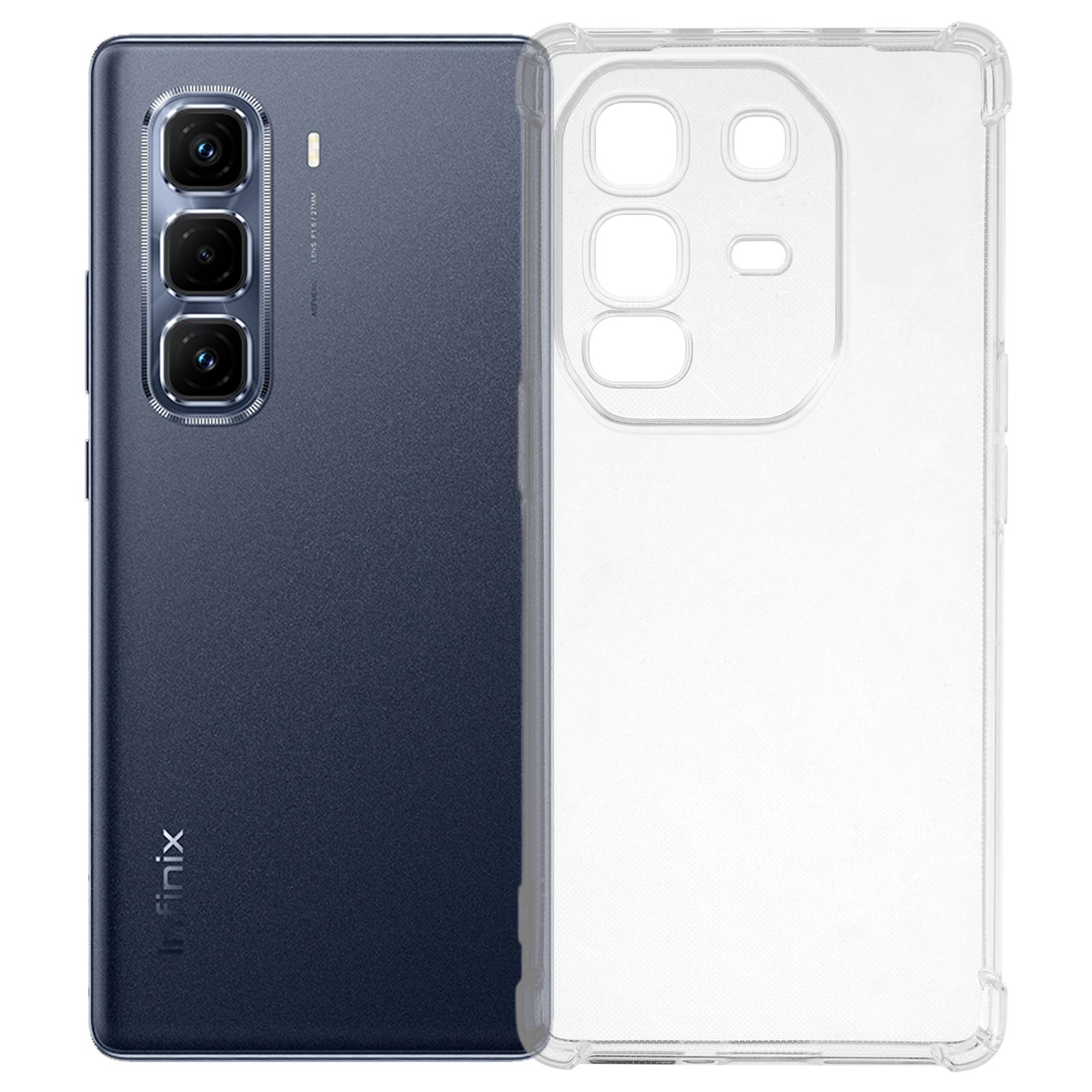 

For Infinix Note 50 Pro+ 5G Phone Case Reinforced Four Corner Anti-Drop Clear TPU Cover As Shown A