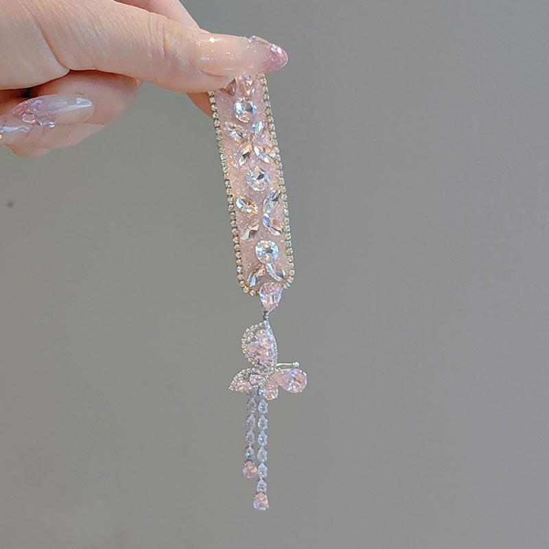 Butterfly Series: New Chinese Style Zirconia Tassel Hair Clip for Women