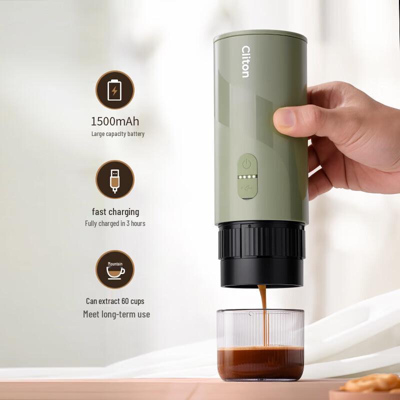 CLITON Portable Car Wireless Mini Coffee Machine