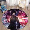 Hot Anime Tokyo Ghoul Round Carpet for Living Room Mat for Children Floor Rug Yoga Mat Bedroom E-sports Chair Mat Dropshipping