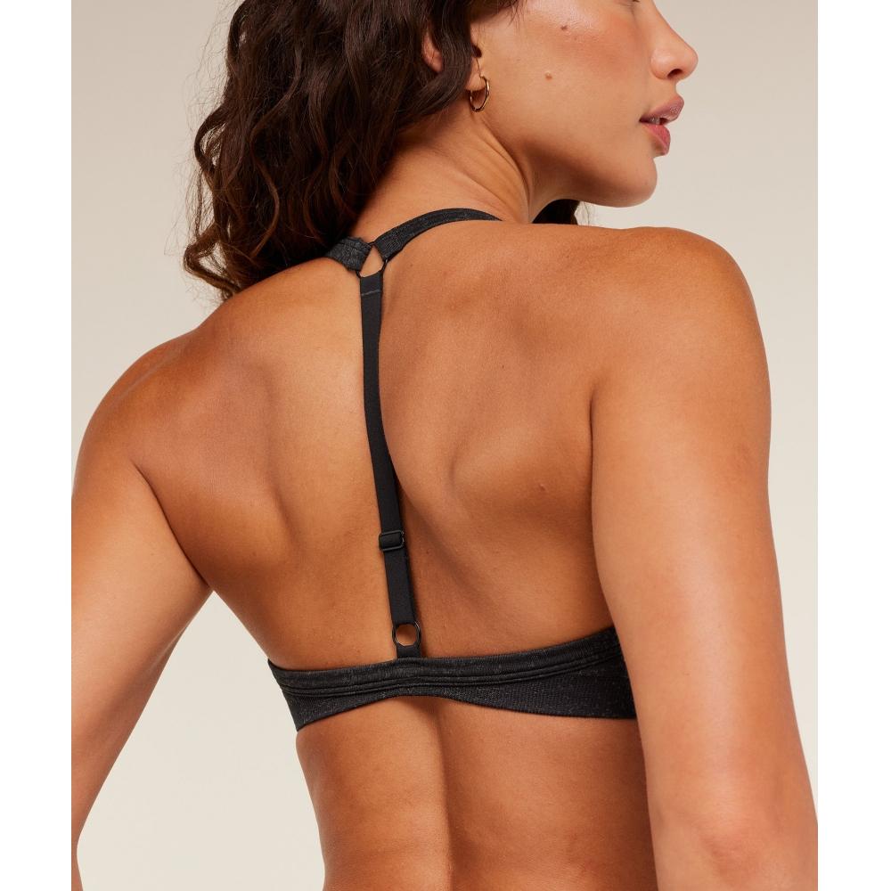 Gymshark Adapt Fleck Sports Bra Mineral   Black B5c7r Bbdg