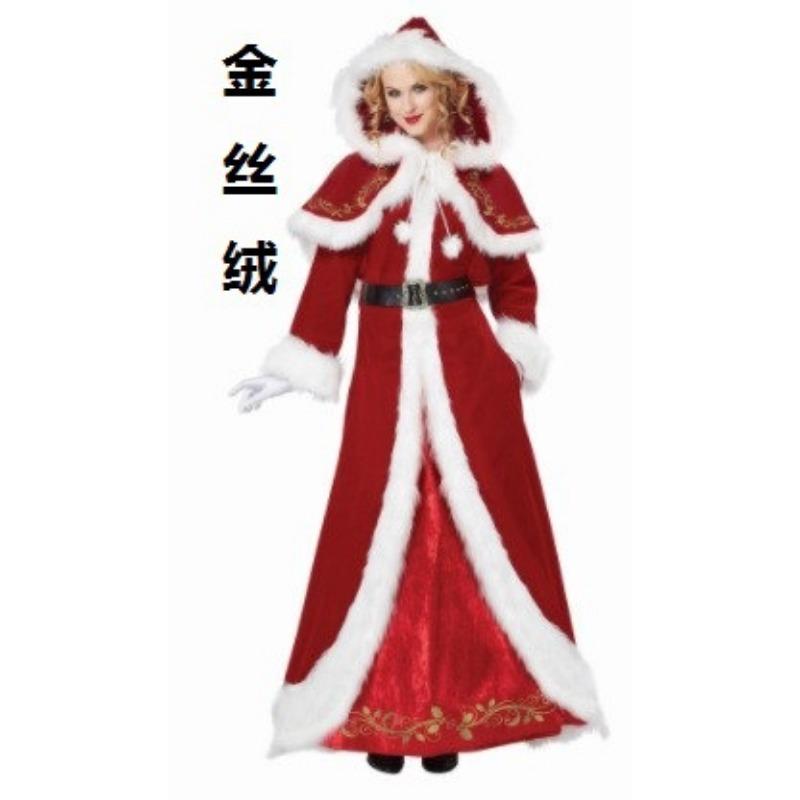 Christmas Costume Clothes Santa Claus Grinch Green Hair Grinch Performance Costume