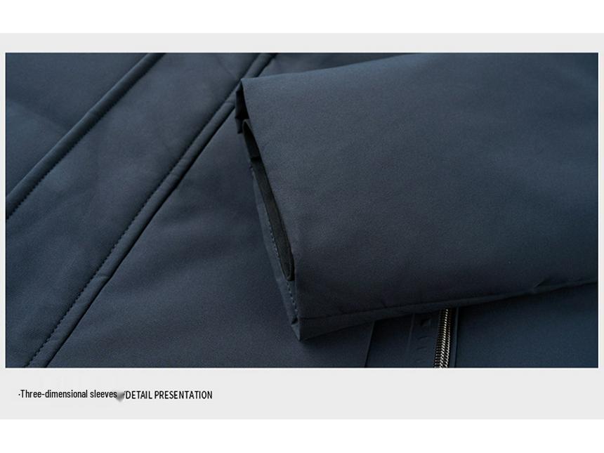 Men's Winter Goose Down Hooded Jacket - Stylish & Trendy 90% White Goose Down Filling