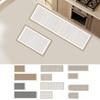2Pcs/Set Non-Slip Bathroom Mat Water Absorbent Long Floor Mat Long Strip Carpet  Bathroom