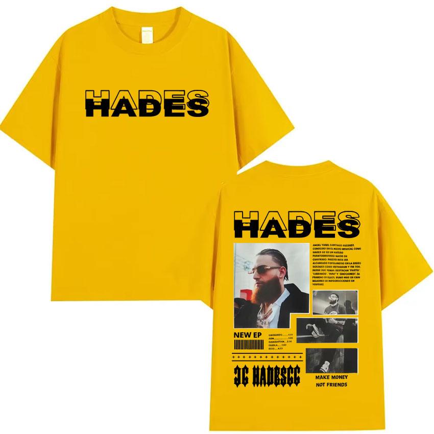 Hades66 New Album Hip Hop Rapper TShirts Y2K High Quality 2025 Cotton Pop Tee Shirt Mens Short Sleeve Casual Clothes Streetwear